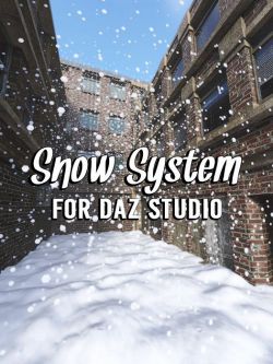 162220 场景 雪花雪地 Snow System for Daz Studio