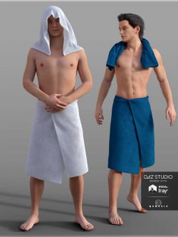 33197 服装 浴巾 男 Shower Towel Set for Genesis 3 Male(s)