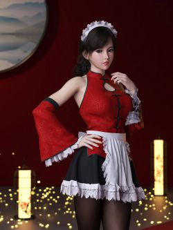 88789 服装   夏季女仆装 dForce MKTG Summer Maid Outfit for Genesis 8.1 and 9