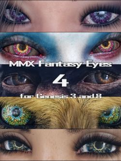 83418 彩妆 眼睛 MMX Fantasy Eyes 4 for Genesis 3, 8 and 8.1
