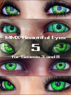 84270 眼睛纹理 MMX Beautiful Eyes 5 for Genesis 3, 8, and 8.1