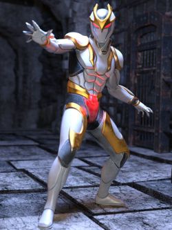 80636 服装 科幻盔甲 White Phantom for Genesis 8.1 Male