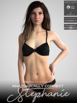 人物 Anatomically Correct: Stephanie for Genesis 3 and Genesis 8 Female