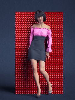 70871 服装 dForce Li Outfit for Genesis 8 Female(s)