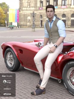 60605 服装 dForce Oxford Outfit for Genesis 8 Male(s)