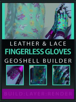 87500 皮革和蕾丝无指手套制作器 Leather and Lace Fingerless Glove ...