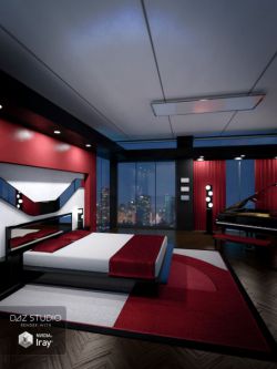 21996 场景 现代卧室 Modern Room Bedroom