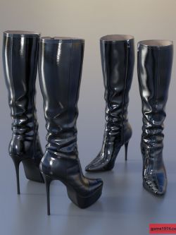 117651 鞋子 Knee Boots For G3F by idler168 ()