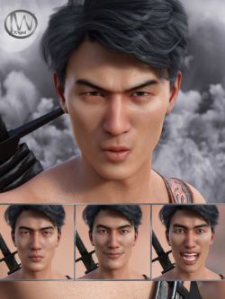 56103 表情 Faces of a Ninja - Expressions for Genesis 8 Male and Lee 8