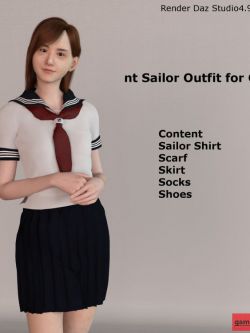 128017 服装 日本水手服 nt Sailor Outfit for G8F by natrium ()