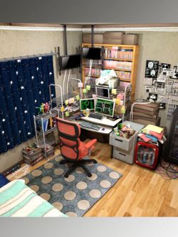 场景 Persona 5 Futaba's Room For DazStudio