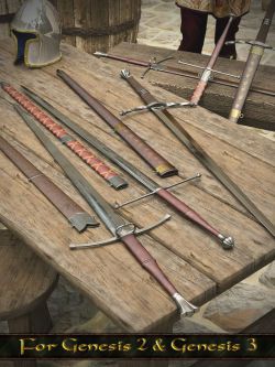 34293 道具 长剑 Medieval Weapons 1: Longswords