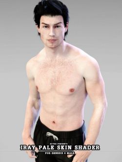 49001 着色器 浅色皮肤 EcVh0's Iray Pale Skin Shader for Genesis 8 Male