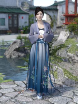 73593 服装 宋代女装 dForce Song Dynasty Female Suit for Genesis 8 Females