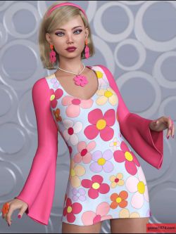 81420 服装 可爱 dForce Flower Power Outfit for Genesis 8 Female