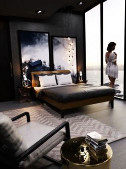 69535 场景 时尚卧室 Stylish Bedroom