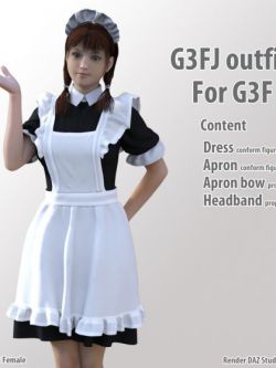 113065 服装 女仆装 G3FJ outfit for G3F by kobamax ()
