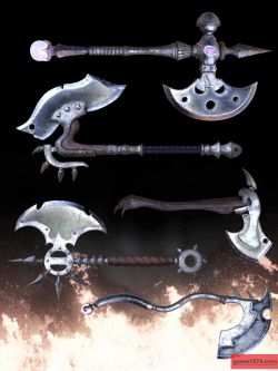 81022 道具 冷兵器 Fantasy Axes Collection Vol1 for Genesis 8