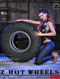 51265 道具和姿态 Z Hot Wheels - Props and Poses for Genesis 3 and 8 Female