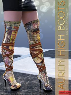 118669 鞋子 Lauren High Boots - G3F by 3DSublimeProductions