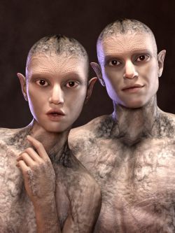 82725 外星人 Calique and Calix HD for Genesis 8.1 Male