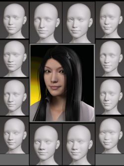 33791 人物 变形 亚洲创世纪3女性面孔 People of Earth: Faces of As...