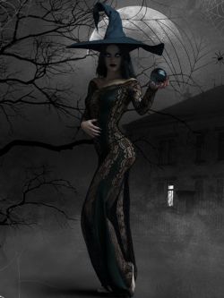 151968 服装 万圣节服装 X-Fashion The Sexy Witch Outfit