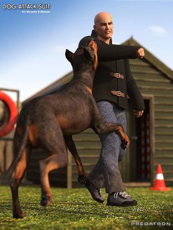 52685 服装 Dog Attack Suit for Genesis 8 Male(s)