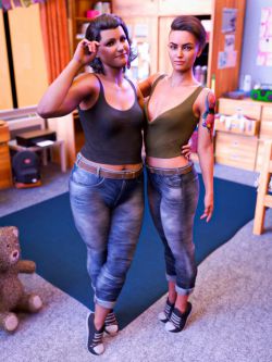 81474 服装 休闲装 Casual Wear Outfit for Brooke 8.1 and Genesis 8.1 Females