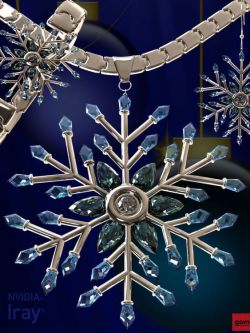 118191 饰品 Snowflake Jewelry for Genesis 3 Female by WildDe