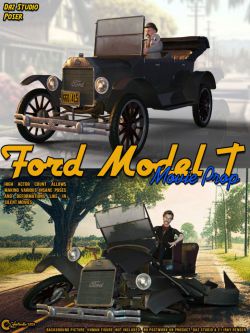 158025 道具 老汽车 Ford Model T - Movie Prop