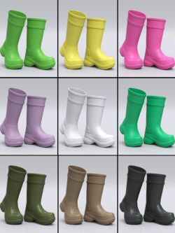 87365 橡胶靴 HL Rubber Boots for Genesis 8 and 8.1 Female