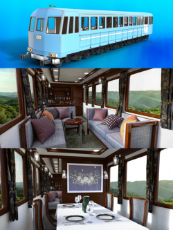 81614 道具 车辆 豪华客车 FG Luxury Passenger Train