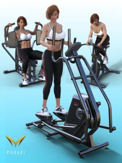 82244 健身器材和姿态 FG Fitness Equipment and Poses for Genesis 8 and ...