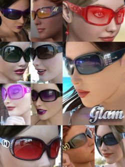 34361 道具 11个花式日常太阳镜 Eyewear Pack 3.0 - Glam