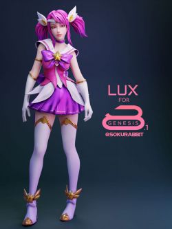 人物 LUX Star Guardian For Genesis 8 and 8.1 Female
