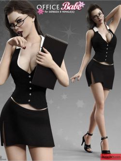 56523 服装 职业性感Office Babe Outfit for Genesis 8 Female(s)