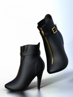 54715 鞋子 Strapped Ankle Boots for Genesis 8 Female