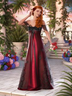 82005 服装 礼服 dForce Enchanted Splendor for Genesis 8 and 8.1 Females