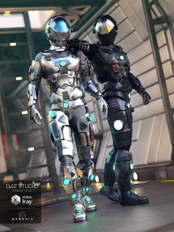 33081 服装 Galactic Armor Outfit for Genesis 3 Male(s)