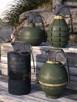 84341 道具 手榴弹 Military Props Grenades