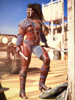 85145 服装 战斗 Halcyon Fragment Outfit for Genesis 8 and 8.1 Females