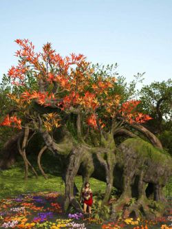 88209 道具 树木和植物包 Showy Trees and Plants Pack