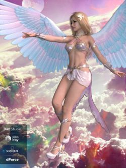 58963 服装 天使服装和道具 Archangel Outfit and Props for Genesis 8 F...