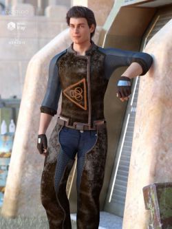 46399 服装 科幻  Sci-Fi Settler Outfit for Genesis 8 Male