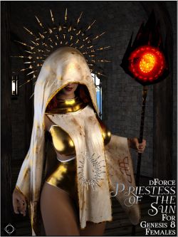 139826 服装 祭司 dforce Priestess of the Sun for Genesis 8 Females