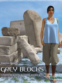 109898 背景 石块 Photo Props: Grey Blocks