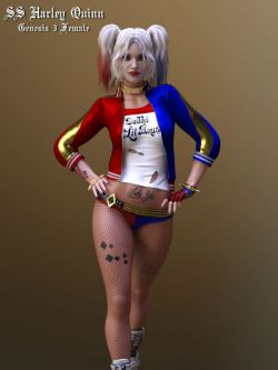 服装 女小丑 SS Harley Quinn for G3F