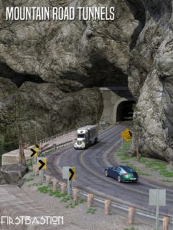 65215 场景 山路和隧道 1stB Mountain Road Tunnels