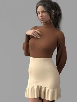 71343 服装 性感休闲 dforce Sasshire Outfit for Genesis 8 Female